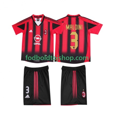 AC Milan MALDINI 3 2004 Retro Børn Hjemme trøje 2005 S/S